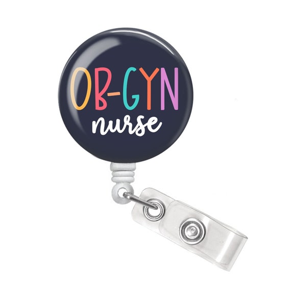 OB Nurse Badge Reel OB Nurse Badge Holder OBGYN Nurse Badge Reel