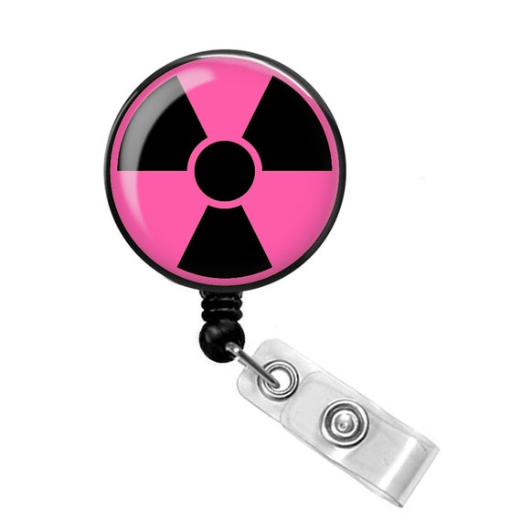 Rad Tech Badge Holder Radiology Badge Reel X-ray Tech Gift Rad Tech Gift  Xray Tech Badge Reel Radiation Symbol Badge Reel 