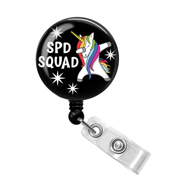 SPD Tech Badge Reel SPD Tech Badge Holder Sterile Processing Tech Sterile  Processor Badge Reel Unicorn Badge Reel -  Sweden