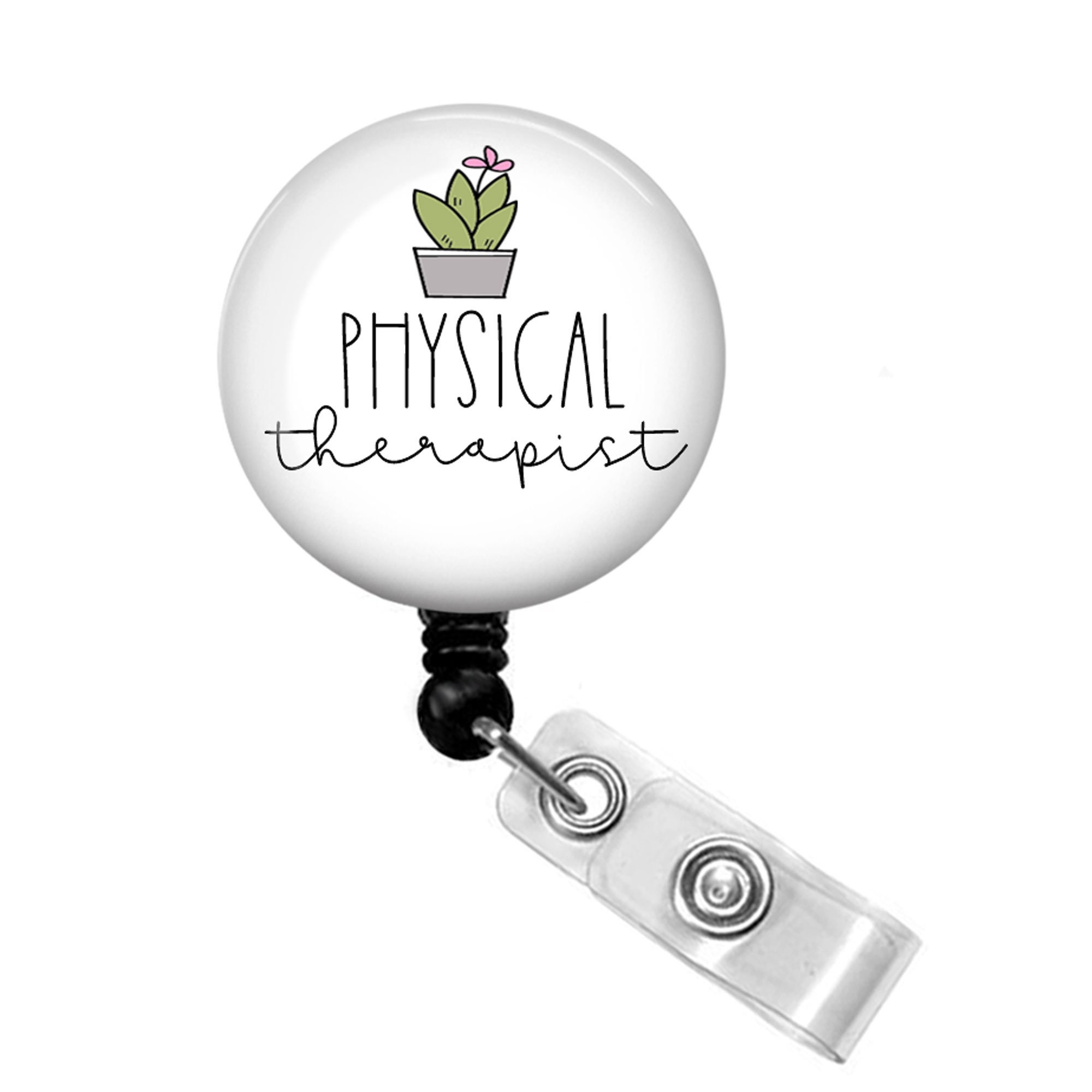 Physical Therapist Badge Reel Physical Therapy Badge Reel Etsy