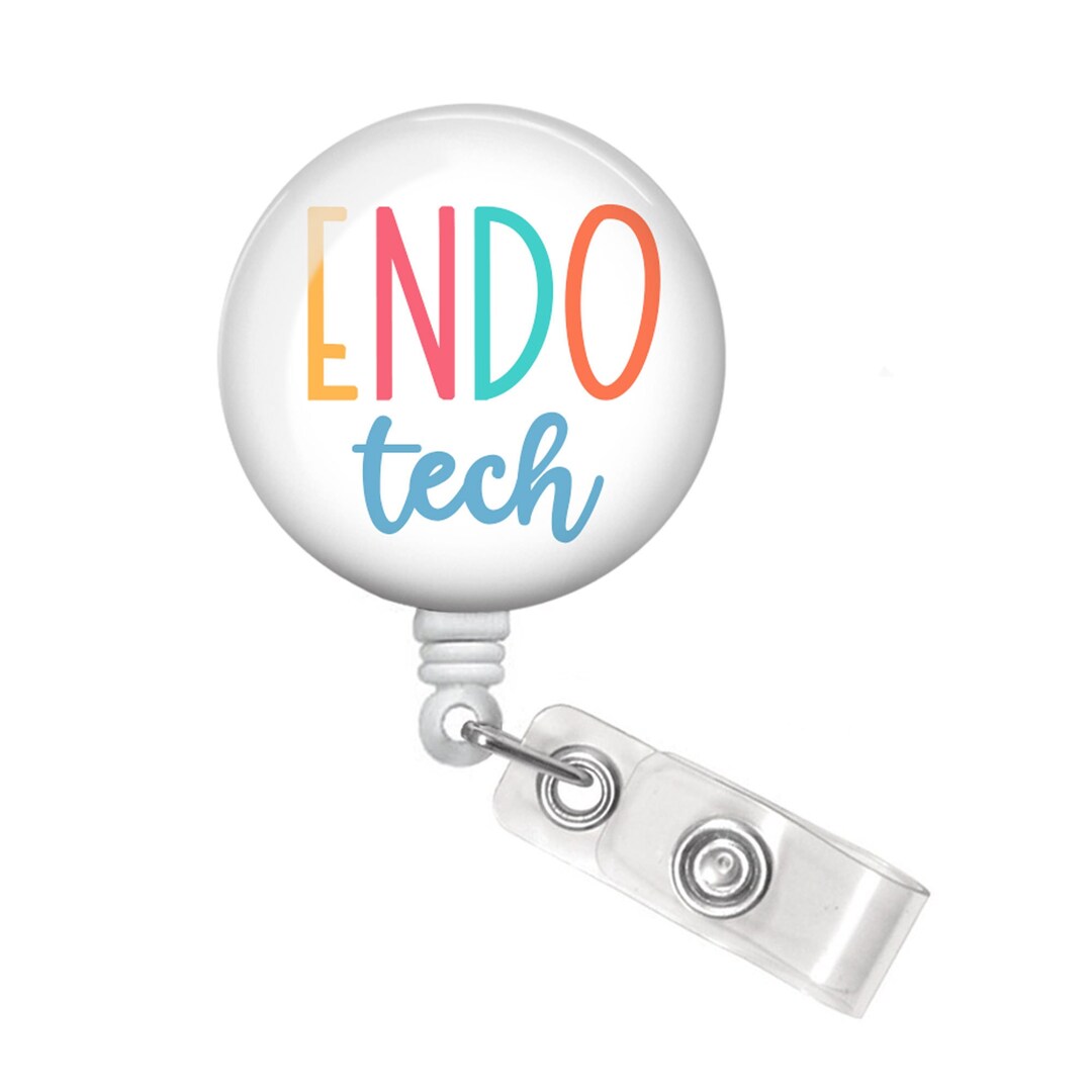 Endo Tech Badge Reel Endo Tech Badge Holder Endoscopy Etsy