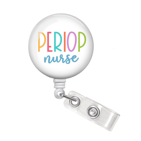 Perioperative Nurse Badge Reel Perioperative Nurse Badge Holder  Perioperative Nurse Gift Periop Nurse Badge Reel 