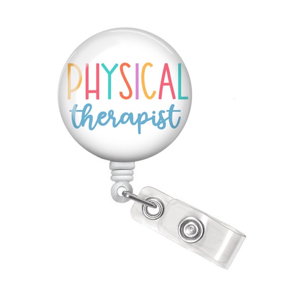 Physical Therapist Badge Reel Physical Therapy Badge Reel Physical