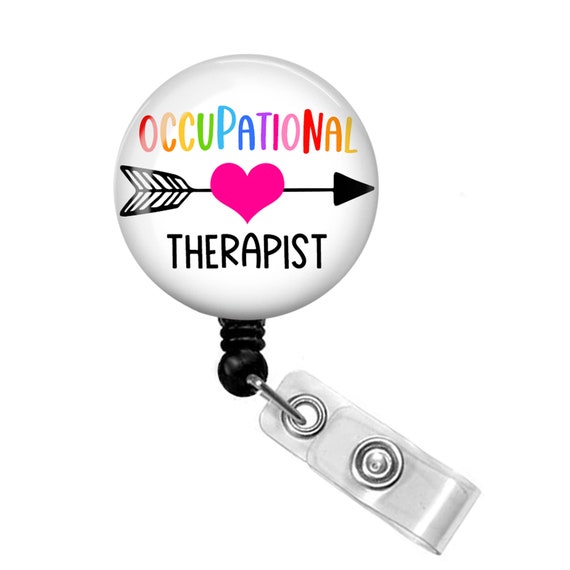 OT Badge Reel Occupational Therapy Badge Reel Occupational Therapist Badge  Reel Occupational Therapist Gift OT Badge Holder 