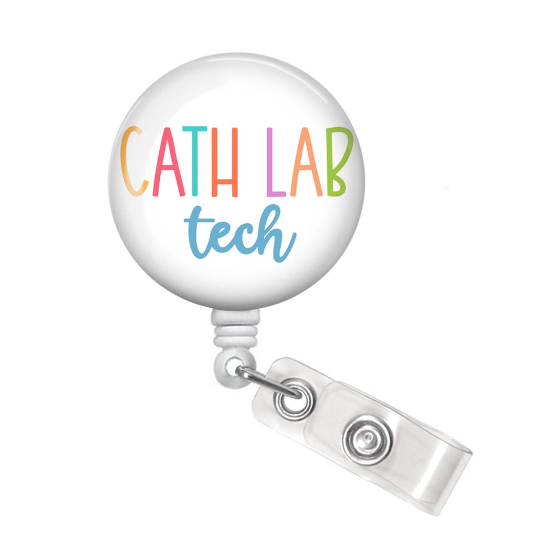 Cath Lab Badge Holder Cath Lab Badge Reel Cath Lab Tech Badge Reel Cardiac Cath Lab Tech Badge