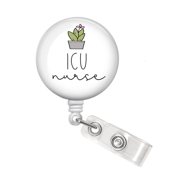 ICU Nurse Badge Reel ICU Nurse Badge Holder Intensive Care Badge