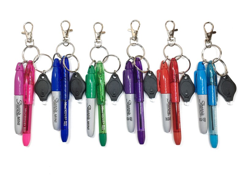 Mini Pen Mini Sharpie Sharpie Keychain Nurse Badge Clip Etsy
