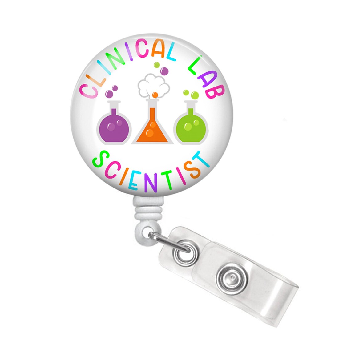Clinical Lab Scientist Badge Reel Lab Technician Badge Reel Etsy