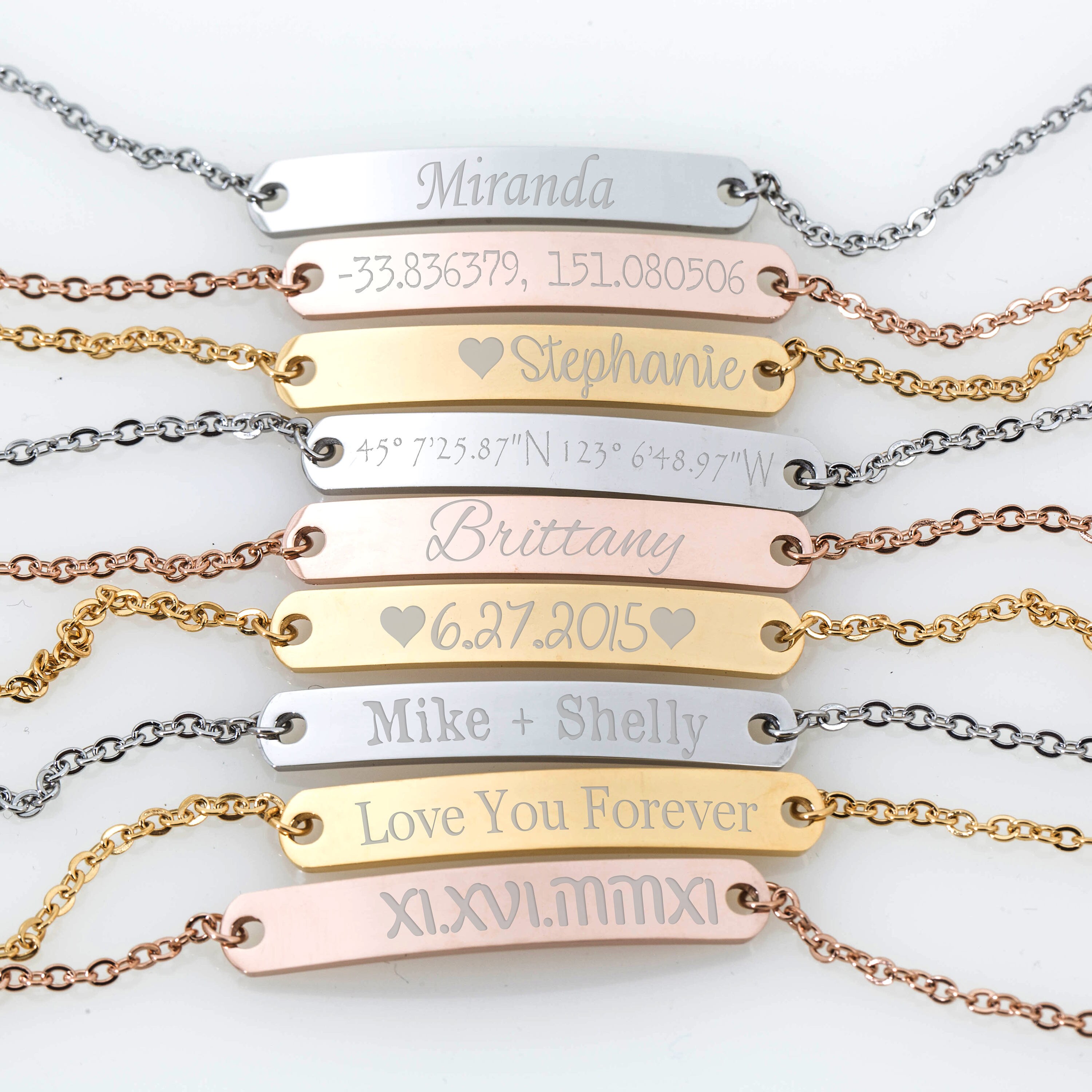 Personalized Bracelet for Mom Kid's name bracelet custom Etsy