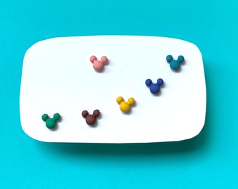 Mickey Stud Earrings Multicolor | Disney Jewelry Gift | Present for Her