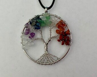Tree Gemstone Necklace | Nature Jewelry | Mothers Day Gift