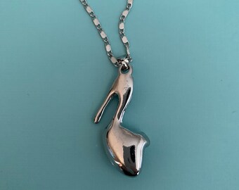 Disney Cinderella Necklace Glass Slipper Shoe l Disneyland Disney World  Gift Handmade Jewelry Minimalist Gift