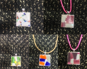Stained Glass Mosaic necklace