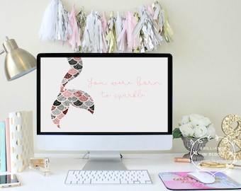 Desktop Wallpaper Computer Quote Laptop Wallpaper Digital Etsy