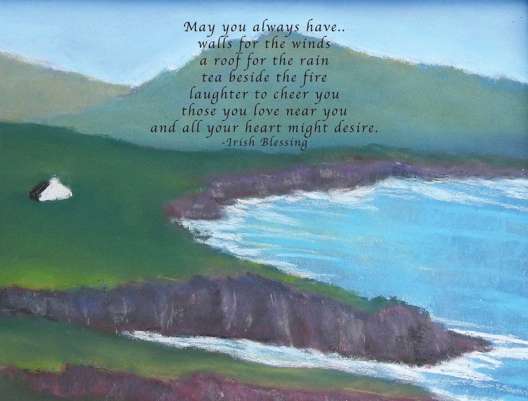 Irish Note Card Irish Blessing Note Card With Envelope - A2 Blank Card- Dingle Coast ...