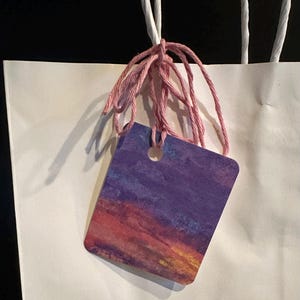 PURPLE SUNSET Gift Tags - Set of 6
