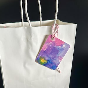PURPLE PANSY Gift Tags - Set of 6