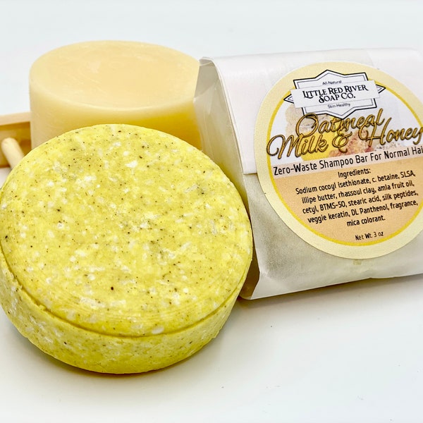 Oatmeal, Milk & Honey Solid Shampoo or Conditioner Bars