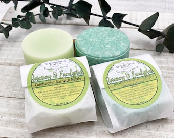 Rosemary and Eucalyptus Solid Shampoo or Conditioner Bars