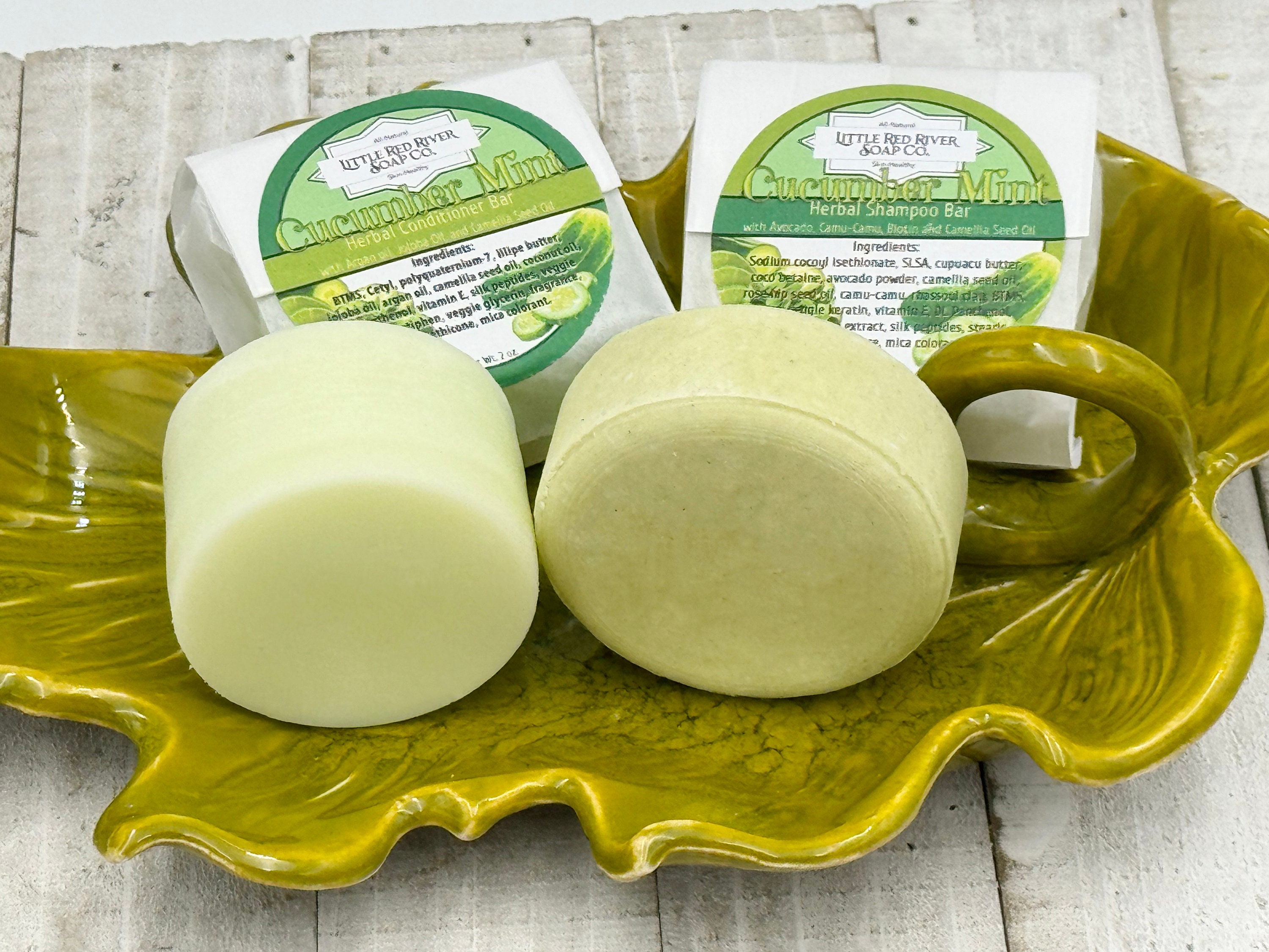 Cucumber Mint Solid Shampoo or Conditioner Bars