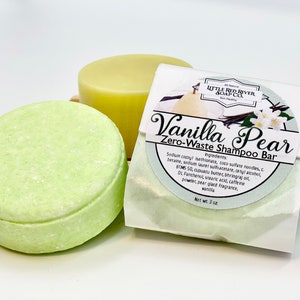Vanilla Pear Solid Shampoo or Conditioner Bars