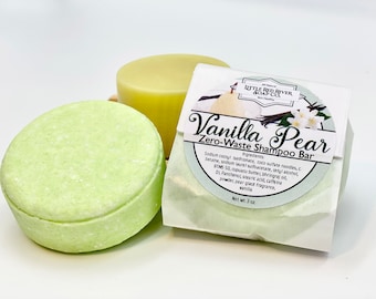 Vanilla Pear Solid Shampoo or Conditioner Bars