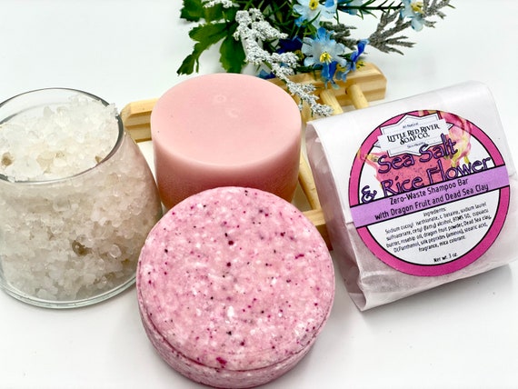 Sea Salt and Rice Flower Solid Shampoo or Conditioner Bars