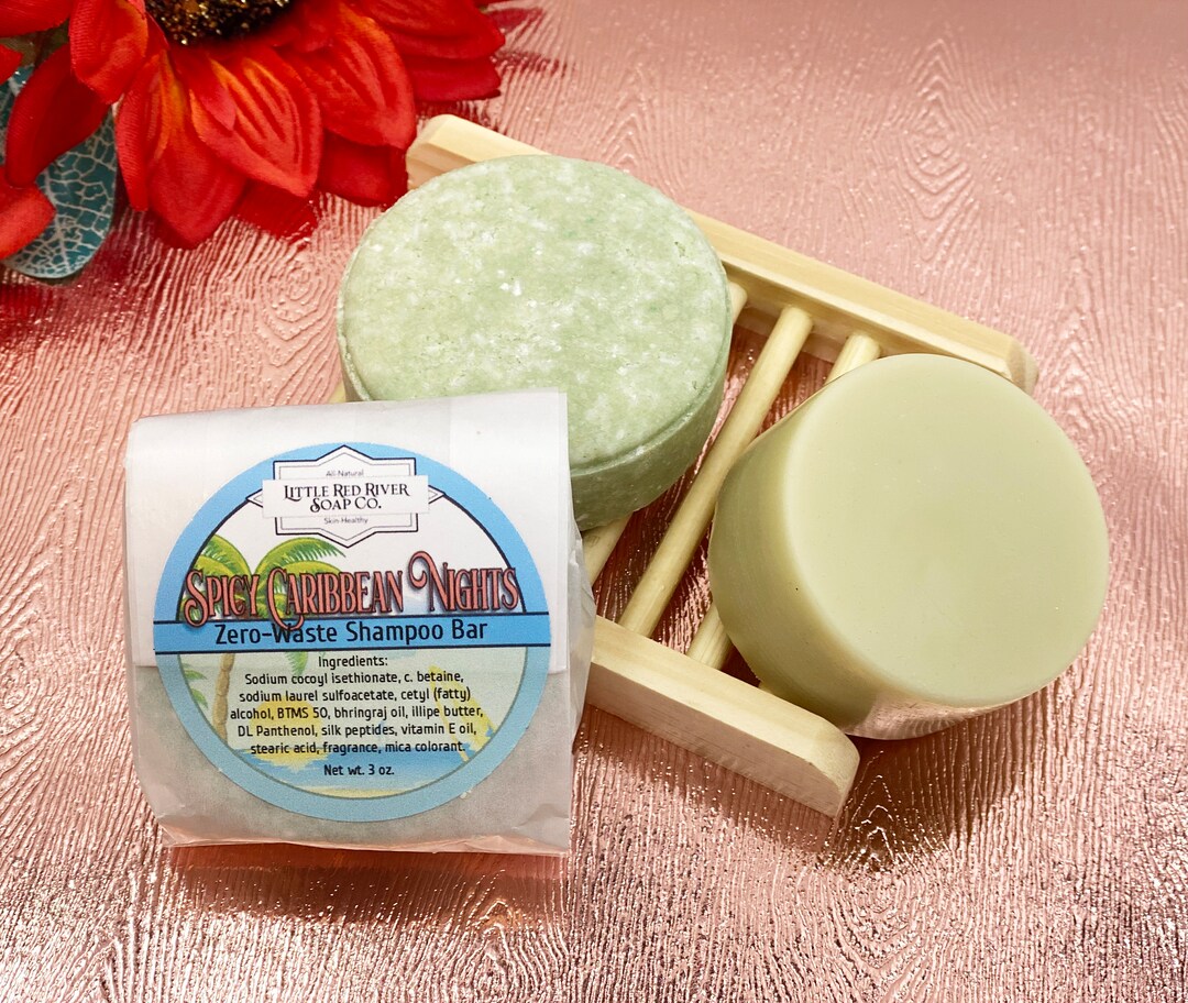 Spicy Caribbean Waste Free Shampoo or Conditioner Bars Etsy