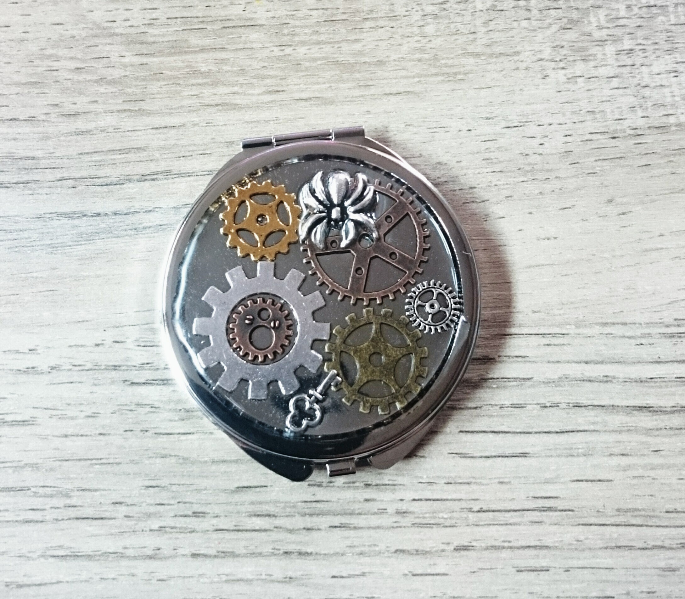 Miroir de Sac Steampunk