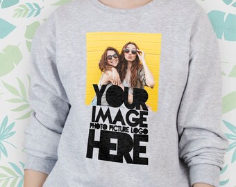 Custom sweatshirt for Women Men Girl sweater Personalized Design Graphic raglan Logo Picture Photo Image Text Crewneck sweatshirt Gift idea