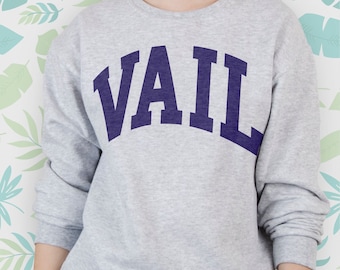 Vail sweatshirt for Women Men Girl sweater USA City Graphic sweatshirt Colorado State Vail City Design Unisex Crewneck sweatshirt Gift idea