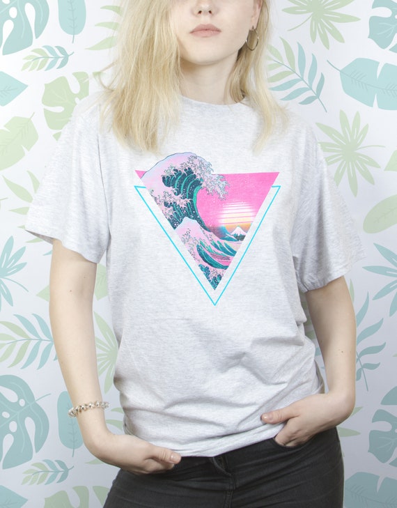 Waves Shirt for Women Men Girls T Shirt Tshirt Vintage Retro