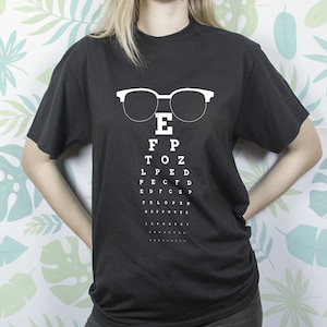 Eyeglasses shirt for Men Women Girl t shirt tshirt Eyes Letters Graphic tee shirt Eye Doctor Ophthalmology Ophthalmologist Unisex shirt Gift