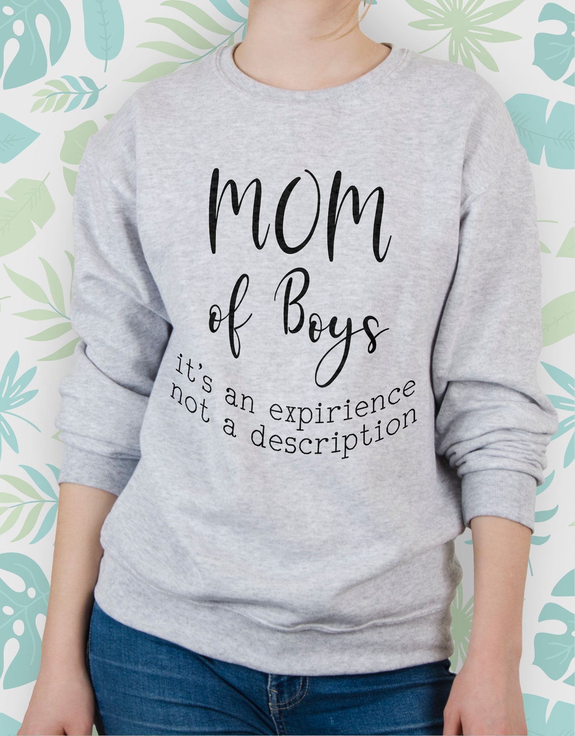 Boy Mom sweatshirt for Women Ladies sweater with Saying Cute Etsy
