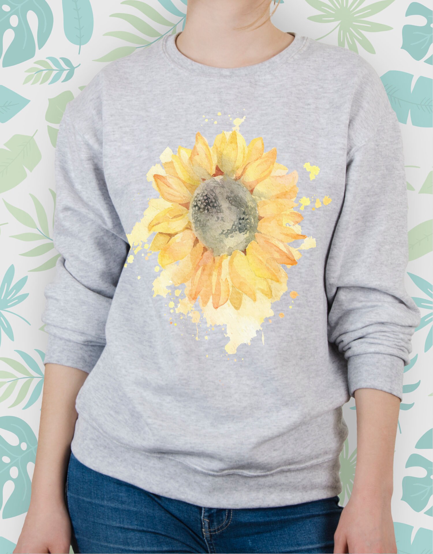 womens sunflower sweatshirt