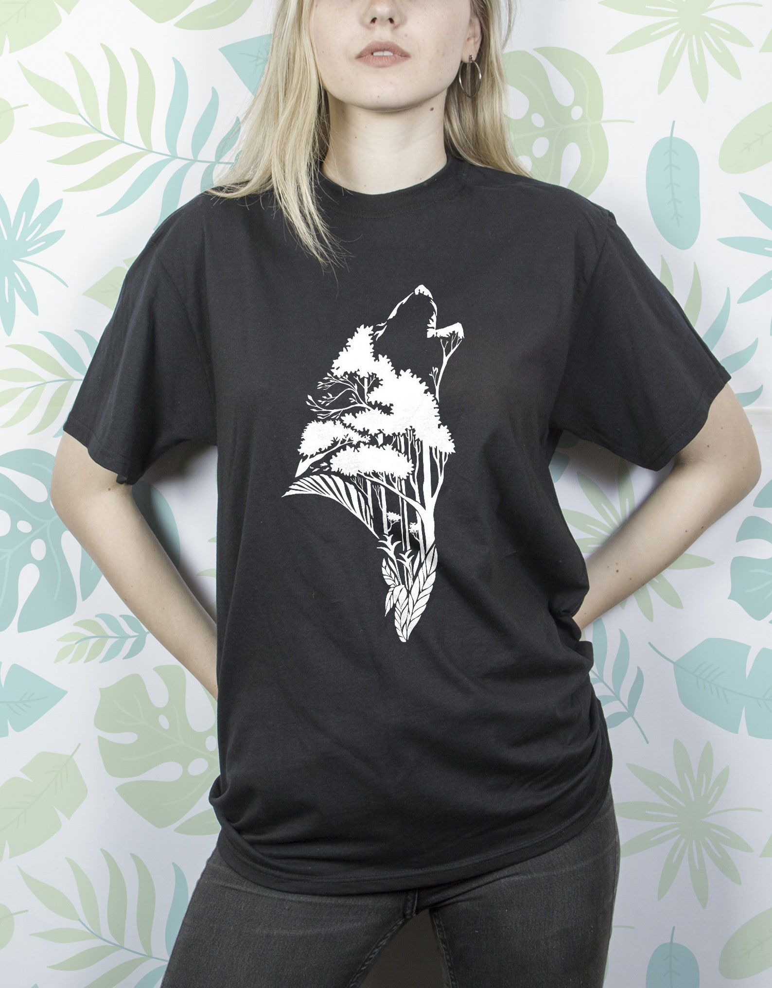 Wolf shirt for Women Men Girls t shirt tshirt Animal Nature Etsy 日本