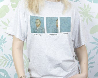Art shirt Men Women Girl tee t shirt tshirt Vintage Van Gogh Graphic shirt Sayings Aesthetic Retro Funny Lady Guy Humor Teen Unisex Gift