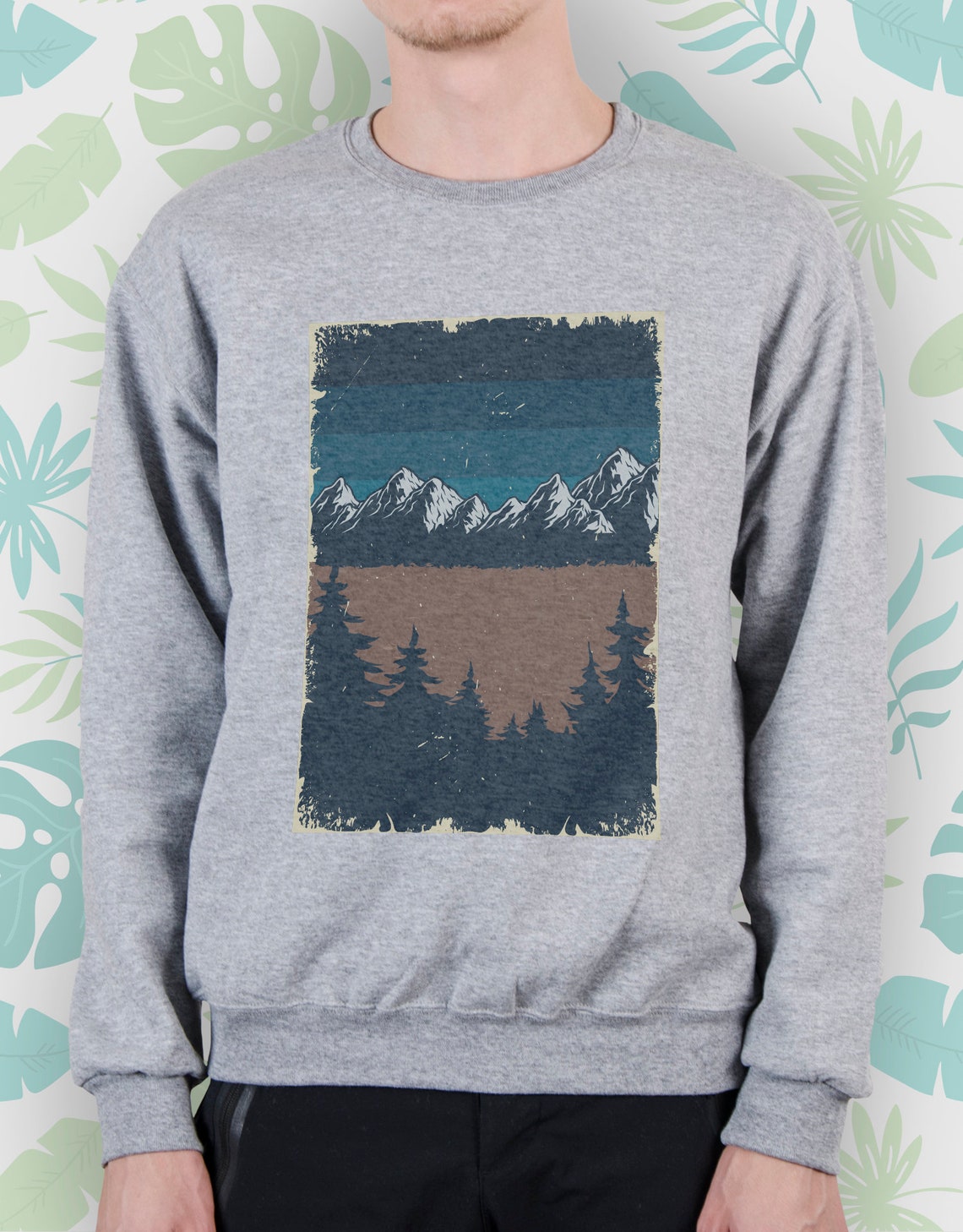 Nature sweatshirt for Women Men Girls sweater Vintage Art Etsy