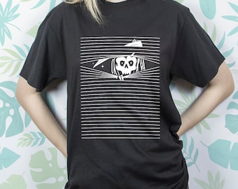 Grim Reaper shirt for Women Men t shirt tshirt Goth shirt Funny Gothic Death Skull Illustration Graphic Design Unisex shirt