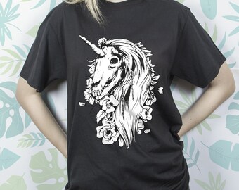 Unicorn skull shirt Clearance