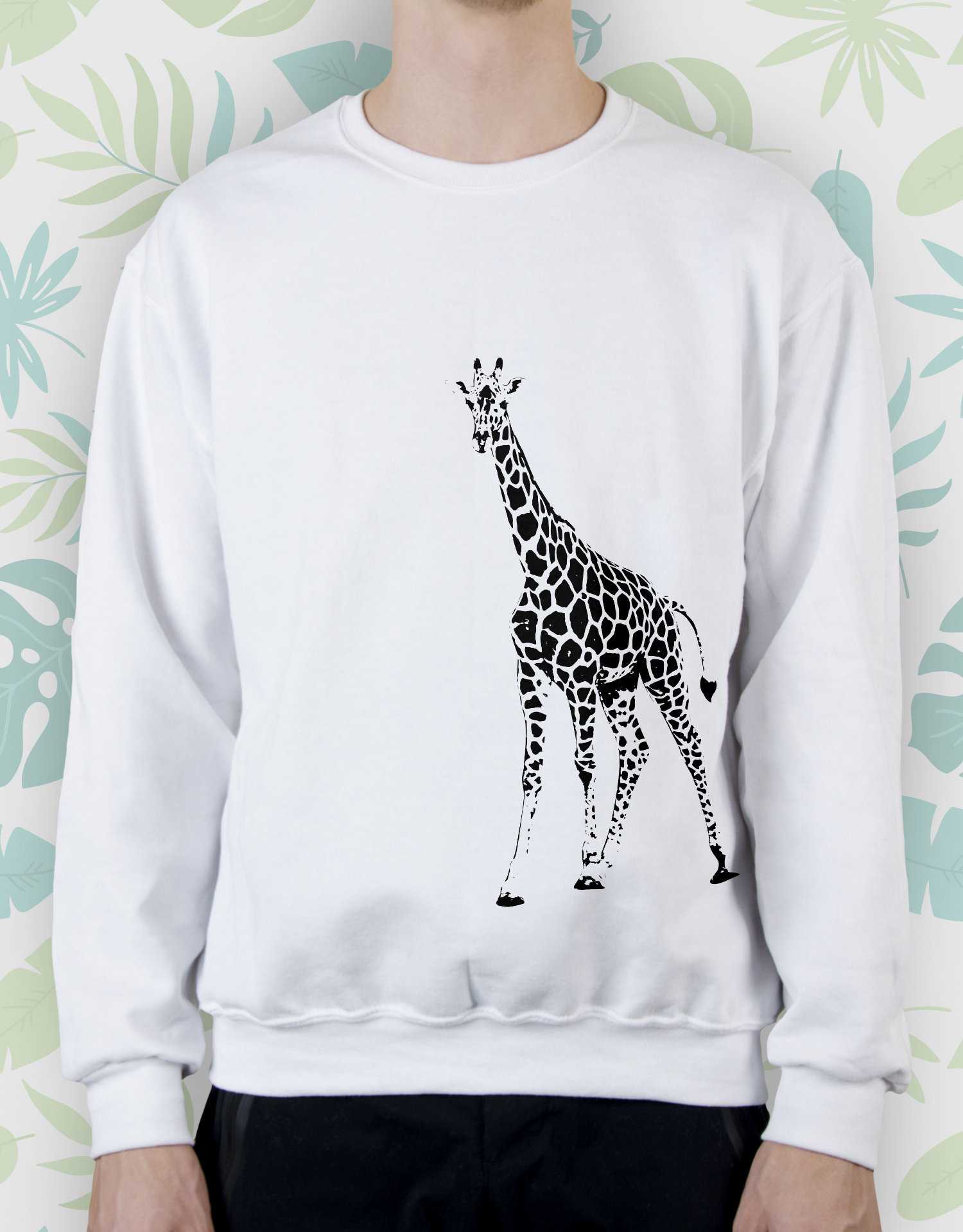 Giraffe sweatshirt for Women Men Girls sweater Cute Animal | Etsy