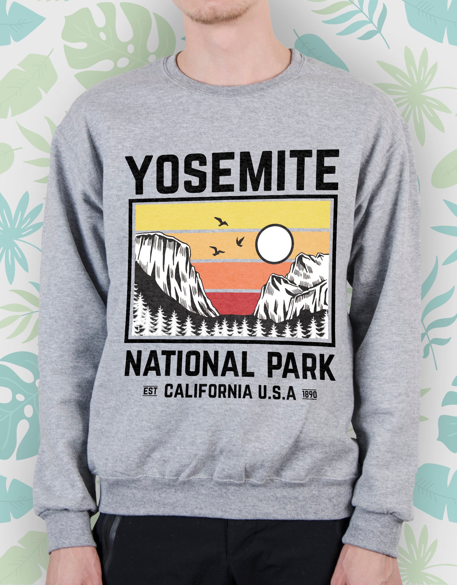 Yosemite sweatshirt for Women Men Girls sweater Natioanl Park Etsy