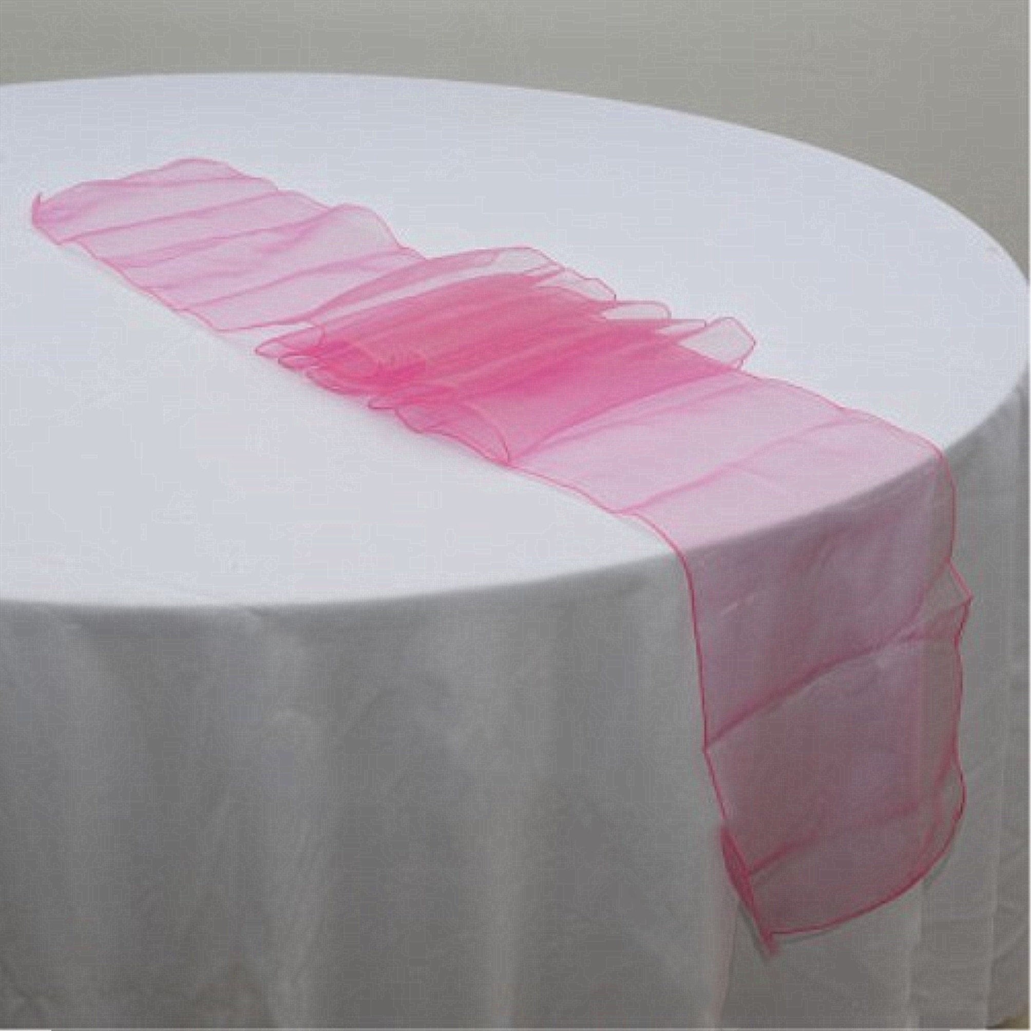 Rose Pink Organza Chair Sashes Chair Bows Ties Chair Ribbon Etsy