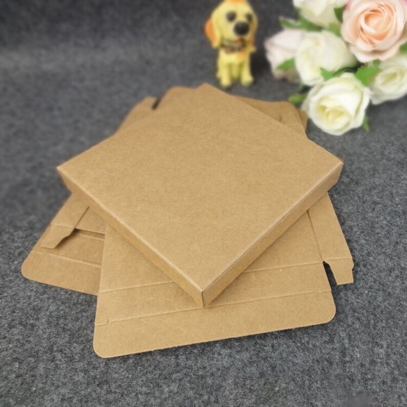 Pack of 100 Kraft Paper Thin Packaging Box Mailing Box Etsy
