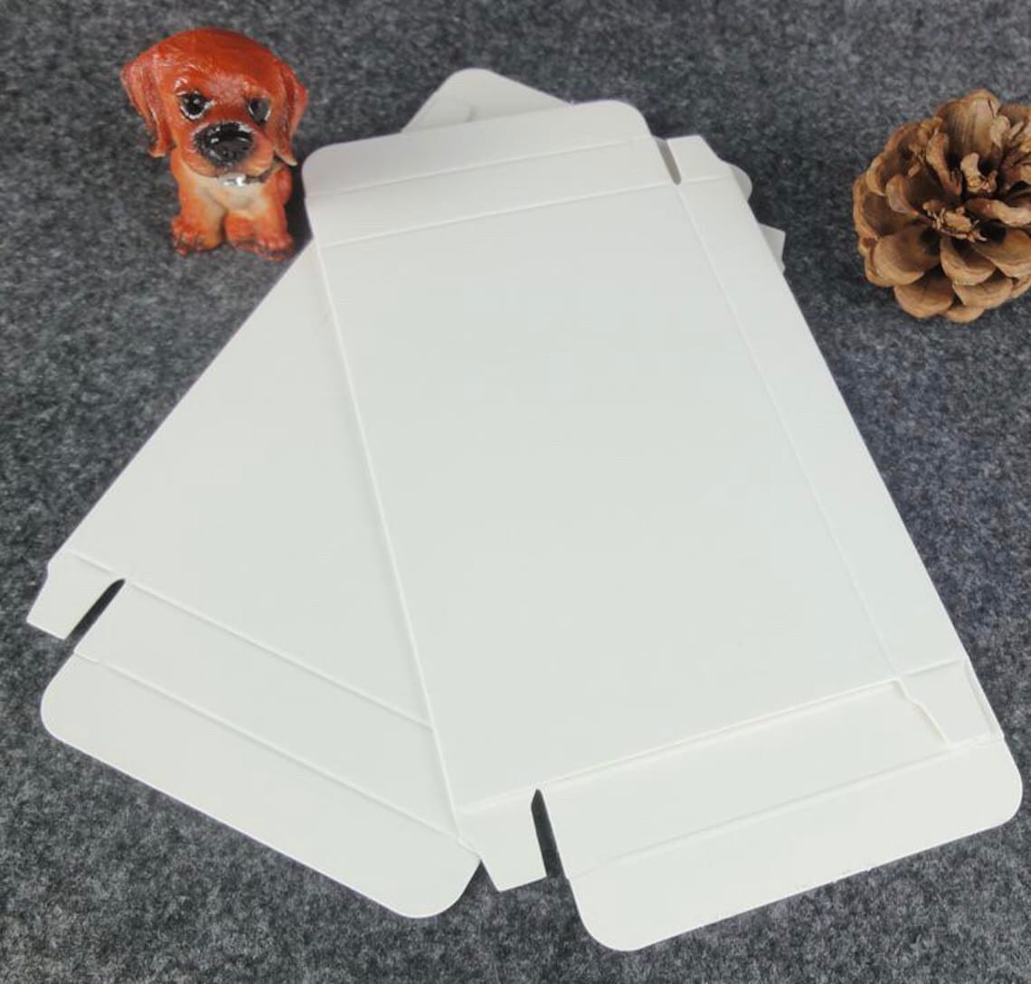 Pack of 200 White Paper Thin Packaging Box Mailing Box Etsy