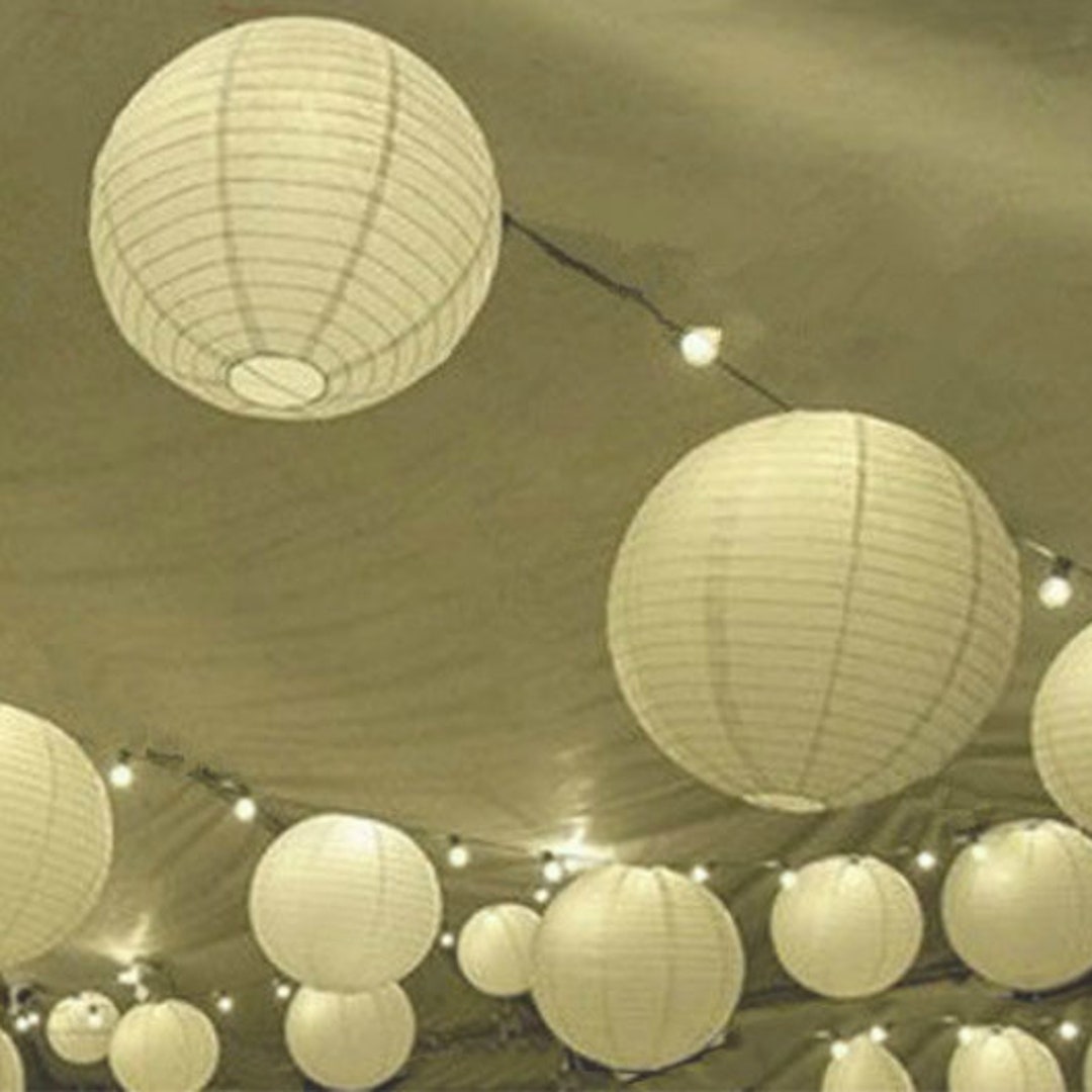 12/30cm Chinese Round Paper Lanterns Wedding Party Etsy
