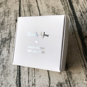 25 scatole personalizzate per bomboniere per feste di nozze in lamina d'argento e oro rosa, regalo di compleanno, battesimo, scatola di sapone per gioielli fatta a mano