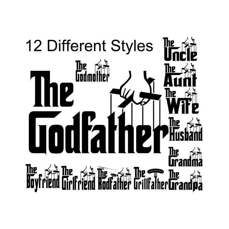 Download The Godfather SVG Files Bundle Clipart Logo Vector Eps ...
