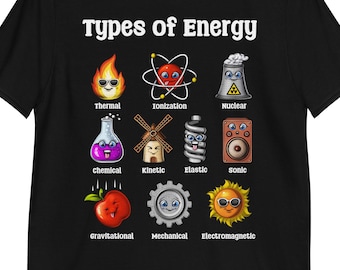 Physics Types Of Energy Science T-Shirt: Physicist Scientist Tee