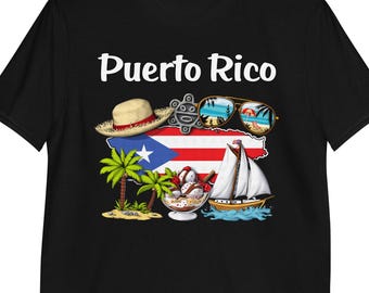 Camiseta de vacaciones en Puerto Rico, camiseta de viaje a Puerto Rico